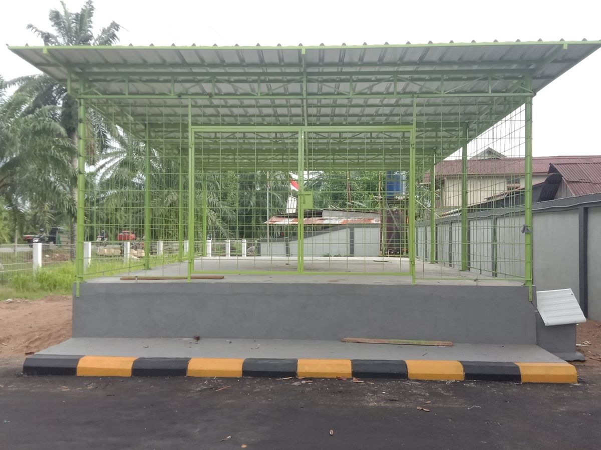 Kanopi dan Krangkeng Lpg spbu tanjung hulu - Dokumentasi Proyek